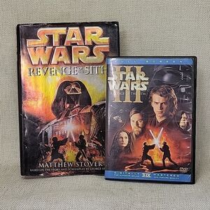 Star Wars: Revenge of the Sith Episode III Mathew Stover 2005 and DVD movie